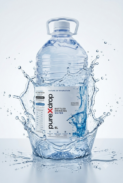 6 Litre Mineral Water Bottle - alternate view
